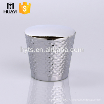 best selling sliver zamac decorative end cap for perfume glass bottle